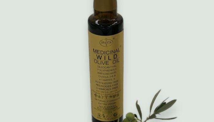 Sparta Medicinal Gold Label - High Phenolic Olive Oil (250ml) Single bottle of Sparta Medicinal Gold Label high phenolic olive oil