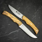 A premium set of four steak knives supplied in a solid oak presentation box.