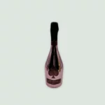 A bottle of Armand De Brignac Ace of Spades Champagne Rosé showcasing its luxurious design and signature label.
