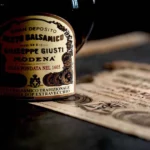 Balsamic Vinegar | Giuseppe Giusti Modena close up on a desk