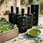 Ages Kyklopas organic extra virgin olive oil bottle label