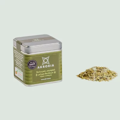 Ikarian Organic Herbs Cooking Mix – dried oregano, rosemary, thyme, and savory.