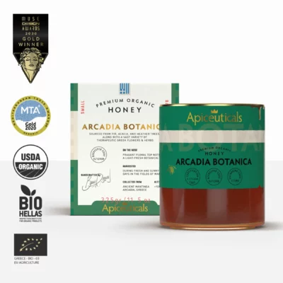 Pure Organic Blossom Honey Inspired by Ancient Arcadia