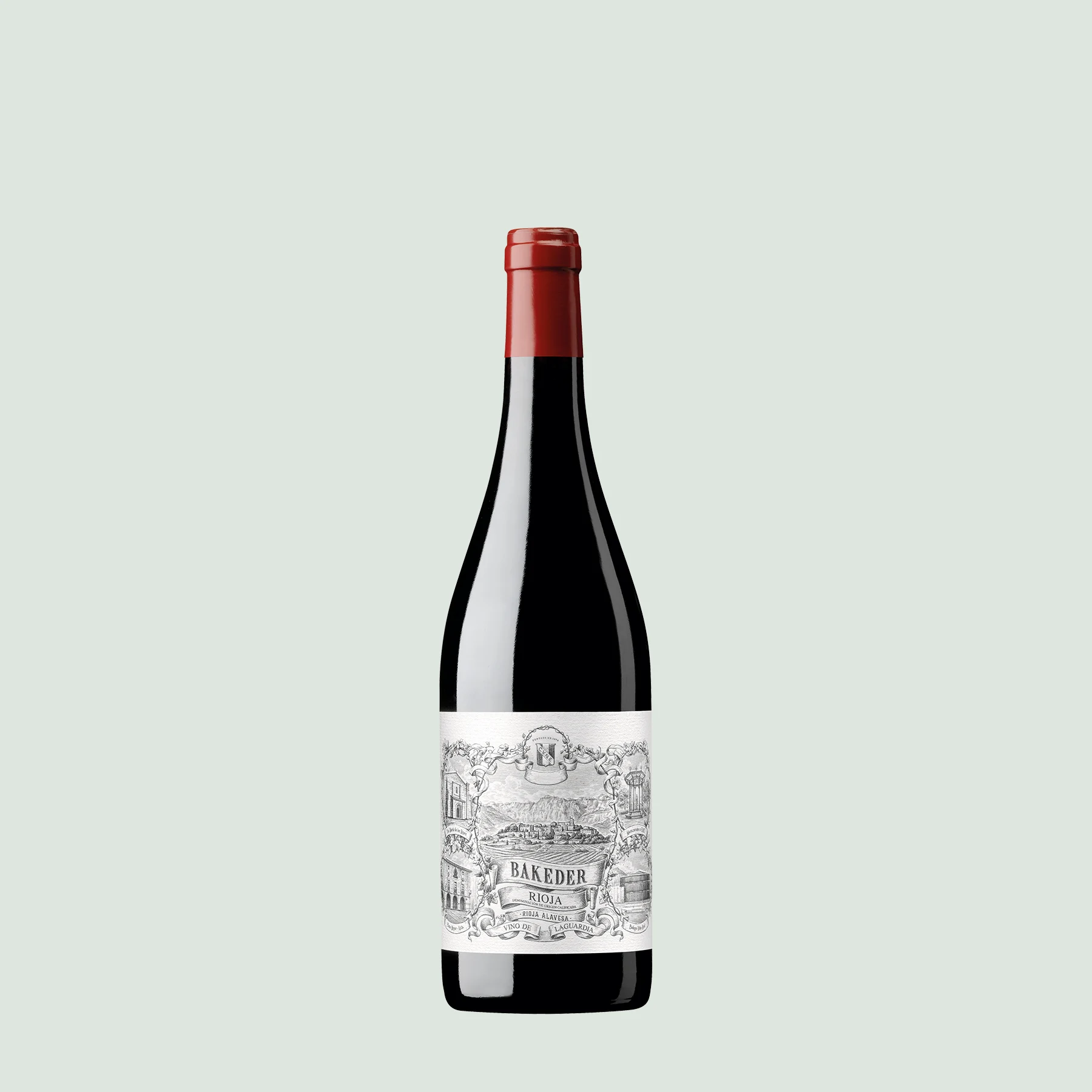 Bakeder Rioja Alavesa 2021 bottle front view Bakeder Rioja Alavesa 2021 bottle front view