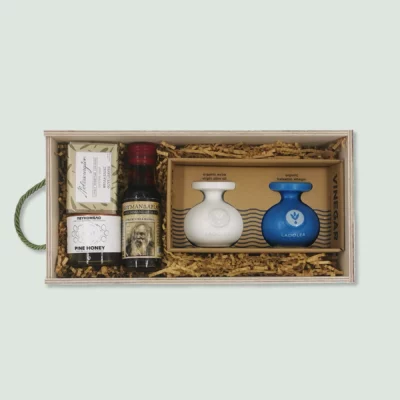 Gift Box 50: Fly On Board Honey | Evoo | Soap | Commandaria