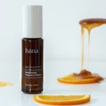 Close-up of Brightening Vitamin C Serum bottle