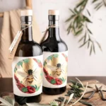 Organic Olive Oil Bottle with Fresh Olive Branches – Nobleza Del Sur
