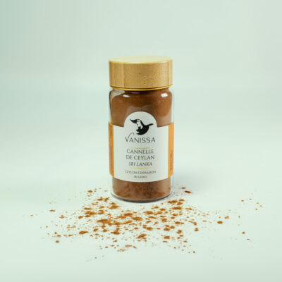 gourmet spices with our premium Ceylon Cinnamon Sri Lanka 40gr in a nice jar with wood lid .