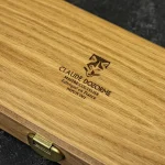 Claude Dozorme XL steak knife set in an oak gift box, with personalisation available.
