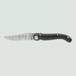 Hand-forged Damascus pocket knife