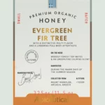 Rare Dark Red Fir Honey with Metallic Highlights