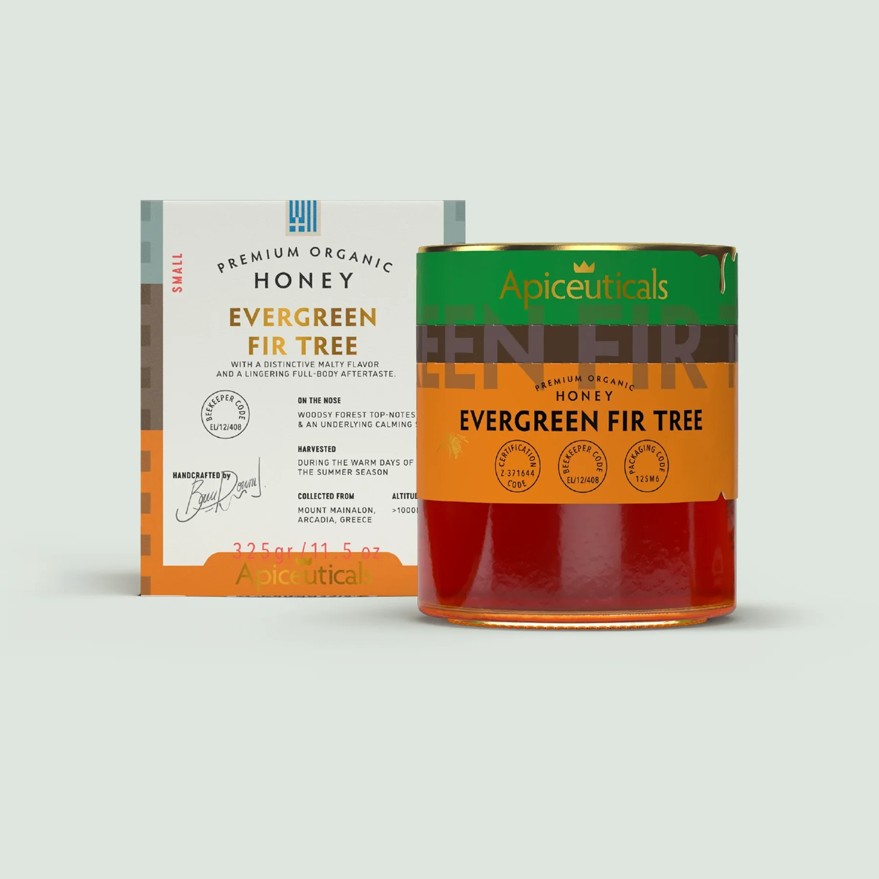 Evergreen Fir Tree Organic Honey from Mount Mainalon, Greece Evergreen Fir Tree Organic Honey from Mount Mainalon, Greece