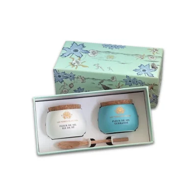 Fleur de Sel Gift Set by Les Terres Blanches with two French sea salts