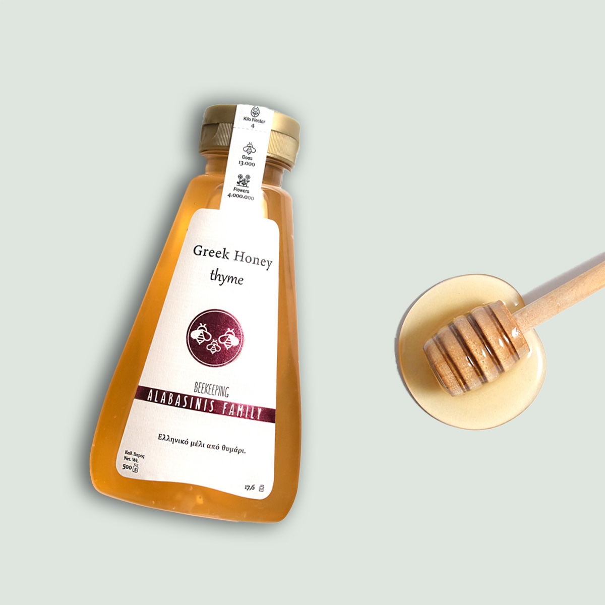 Greek Honey Thyme Squeeze Alabasinis 500gr Greek Honey Thyme Squeeze Alabasinis 500gr
