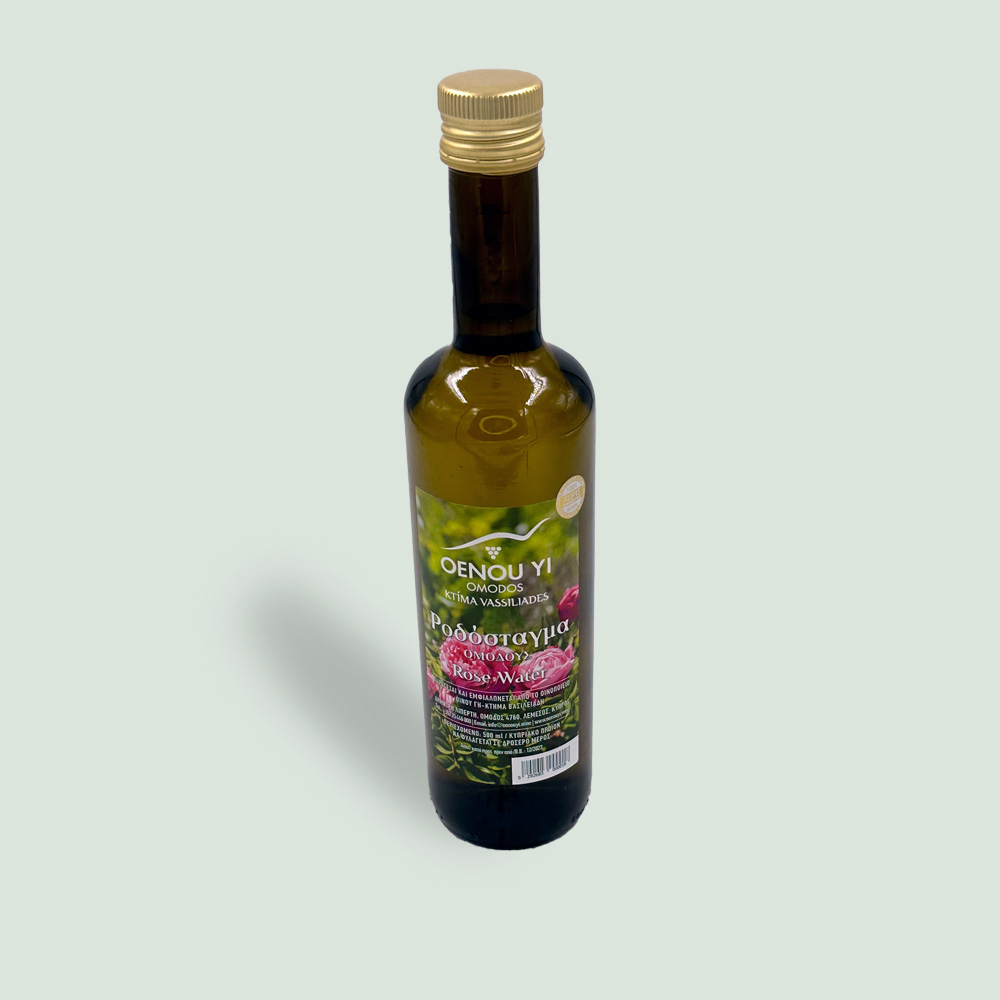 GourmetGroceries_14 1x500ml Oenou Gi - Local Omodos Rose Water - Image 1