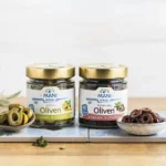 Green and Kalamata Olives Mani blauel