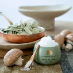 Close-up of fine, aromatic fleur de sel crystals from Trapani