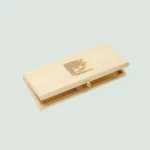 Claude Dozorme Laguiole knives in beech wood box