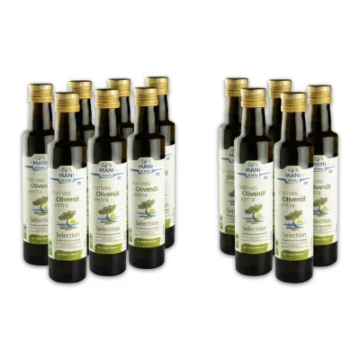 Mani Blauel Organic Extra Virgin Olive Oil 250ml bottle