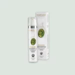 OLIAURA Repairing and Toning Face Cream displayed alongside its luxurious packaging, highlighting the brand's commitment to quality and aesthetics.
