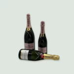 Moët Impérial Champagne bottle displayed alongside Moët Rosé.
