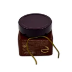 Organic Sage Honey jar styled with the Eulogia of Sparta branding, evoking its Lakonian Mani origin.