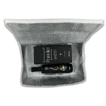 Gourmet food products packed inside an insulated cooling bag with frozen ice packs