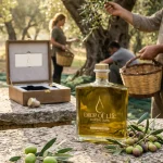 Olive harvest in Greece with freshly picked olives gathered for the production of Drop Of Life Healthy Limited Reserve olive oil.