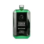 Bottle of Verde Esmeralda Emerald Green Luxury Edition olive oil displayed in its distinctive premium packaging.