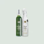 Front view of the Marfuga Novello Extra Virgin Olive Oil bottle, showcasing its elegant design and vibrant green color.