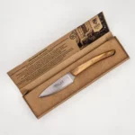 Paring Knife 3.5 with Olive Wood Handle by Claude Dozorme in box
