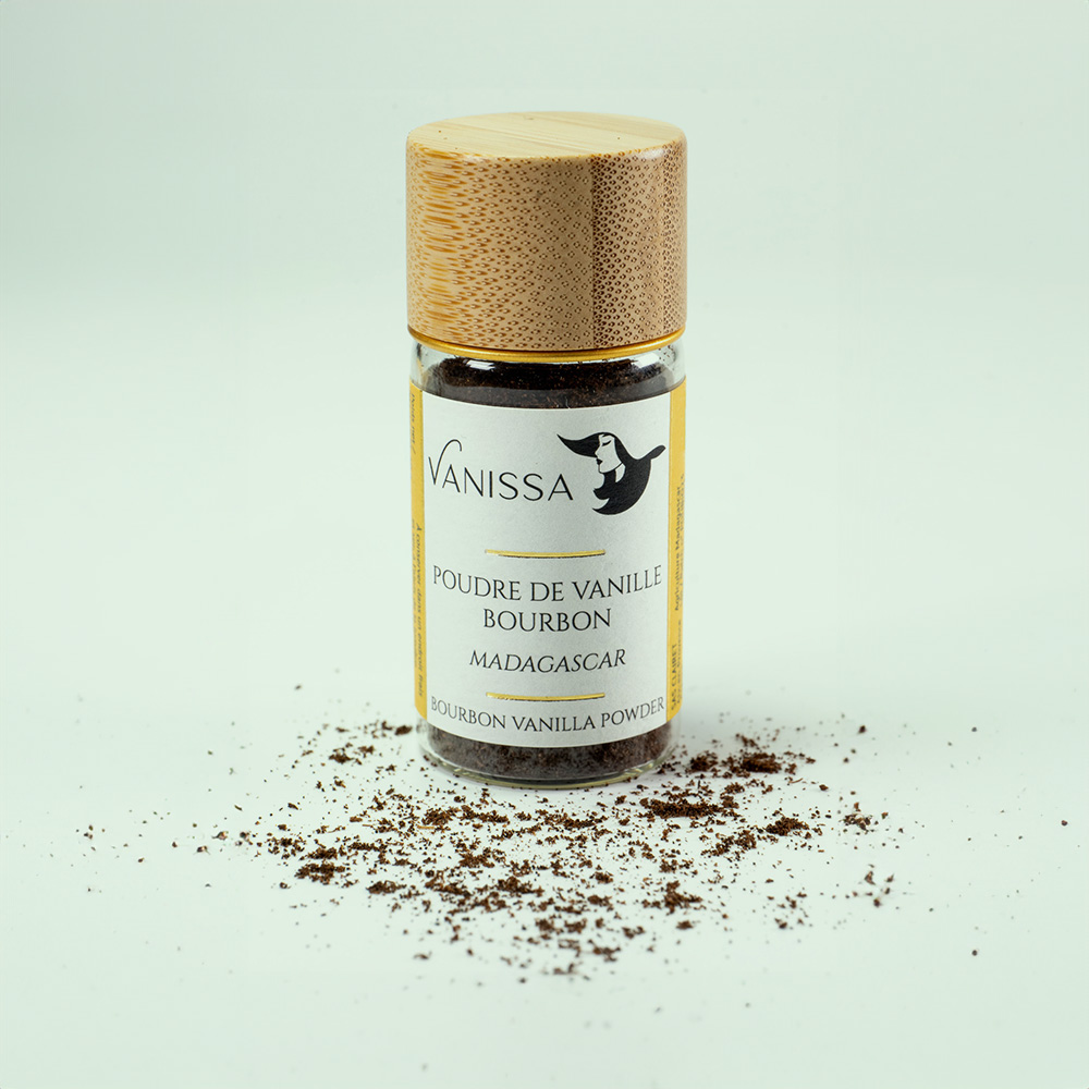 Bourbon Vanilla Powder Madagascar Experience the true aromatic richness of Madagascar with our Pure Vanilla Powder Bourbon. Perfect for transforming your dishes into gourmet delights.
