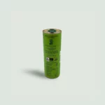 Back label of Prevezana Monovarietal Organic Olive Oil displaying nutritional information and details about its high phenolic content.