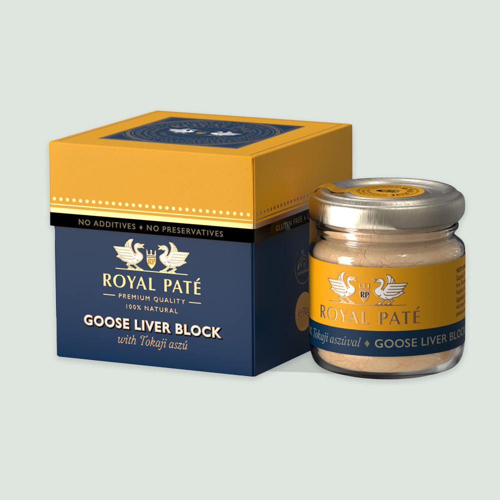 goose liver 86% with tokaji aszu 1x70gr PREMIUM FOIE GRAS BLOCK - TOKAJI WITH ASZU 86%
