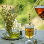Serving Greek Mountain Tea