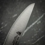 XL steak knives with gently curved olive wood handles and stainless steel blades