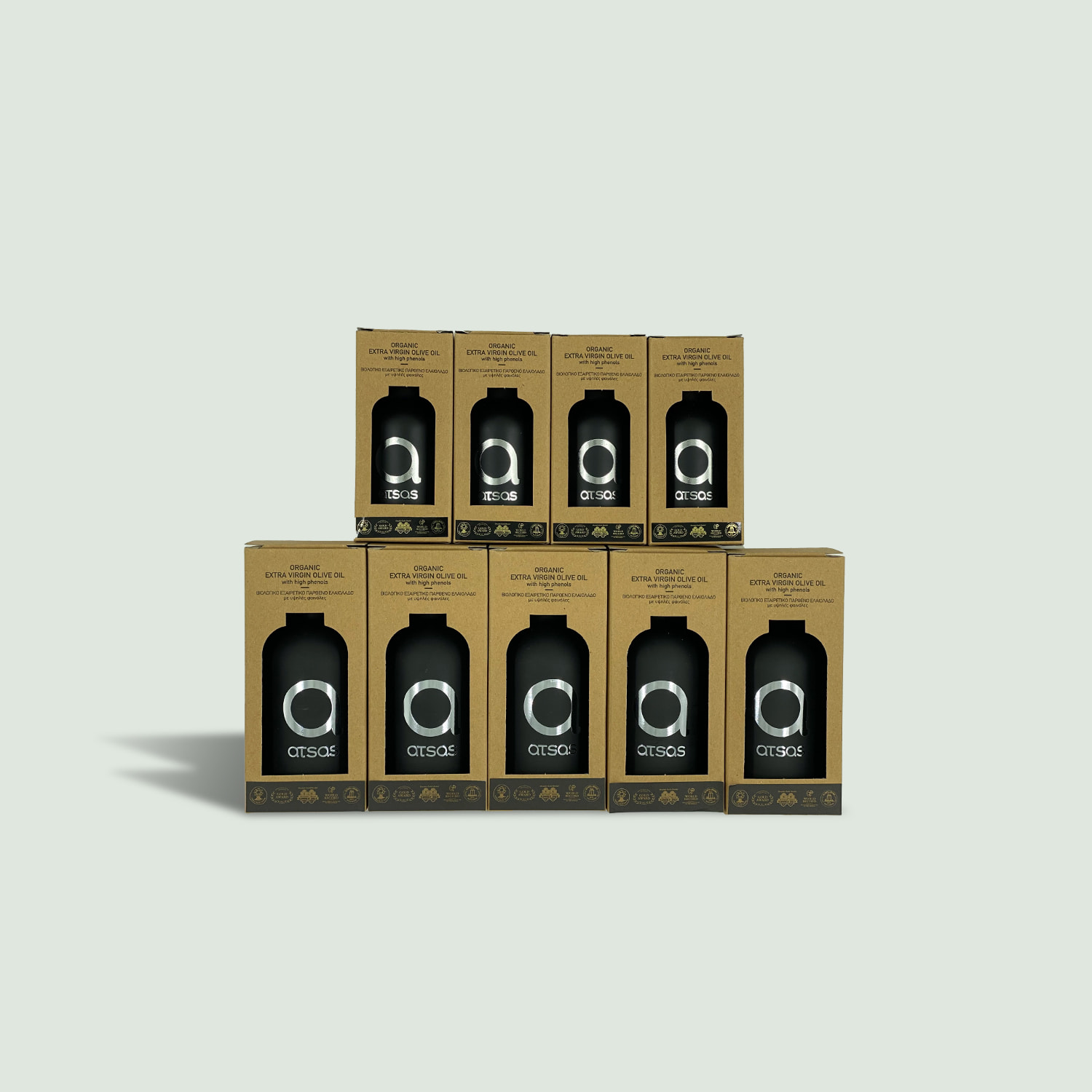 Atsas Silver Evoo 2020 harvest ATSAS High Phenolic Evoo (XL 9-Bottle Set)