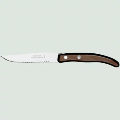 Berlingot Laguiole Steak Knife Brown Handle | Claude Dozorme