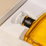 Premium 75cl olive oil bottle with modern artistic silhouette