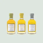 Infused olive oil trio in elegant packaging