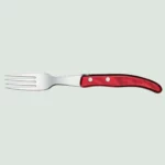 Berlingot Laguiole Steak Fork Red Handle | Claude Dozorme