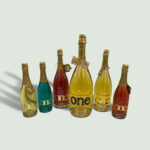 ONE Gold Sparkling White Wine (cava) with Gold Edible Flakes Magnum 150cl - Image 3
