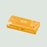 Healthy snack bar made with organic dark chocolate and orange