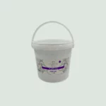 5kg container of raw Greek thyme honey by Albanasis Beekeeping Family with golden amber color